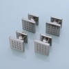4 pcs Solid Brass Body Spray Shower Jets Adjustable Massage