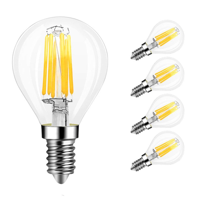 E14 6W Dimmable G45(G14) Globe LED Bulb Edison Incandescent 60