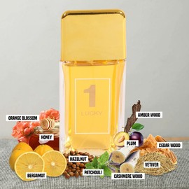 Lucky 1 Eau De Toilette Spray Cologne for Men 100ml/3.4fl.oz. - Fragrance for Men