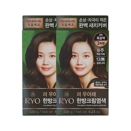 SELLERHUBSHOP Ryeo Uachae Stylish Gray Hair Cream Dark Brown 3N 2-pack / 려 우아채 멋내기 새치크림 흑갈색 3N 2입