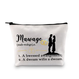 BDPWSS Princess Bride Movie Inspired Gift Bride Engagement Gift The Princess Movie 1987 Gifts Mawage Wedding Makeup Bag (Mawage defin bagCA)
