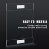 xydstay 6pack Acrylic Wall Sign Holder with Tape,8.5 X 11
