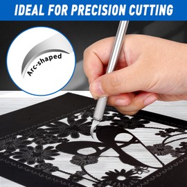 DIYSELF 100 Pack Exacto Knife Blade Refills #18, Hobby Blades Replacement, 18 Craft Knife Blades for Craft Knife Precision Knife, High Carbon Steel Exacto Knife Blades for Scrapbooking, Stencil (#28)