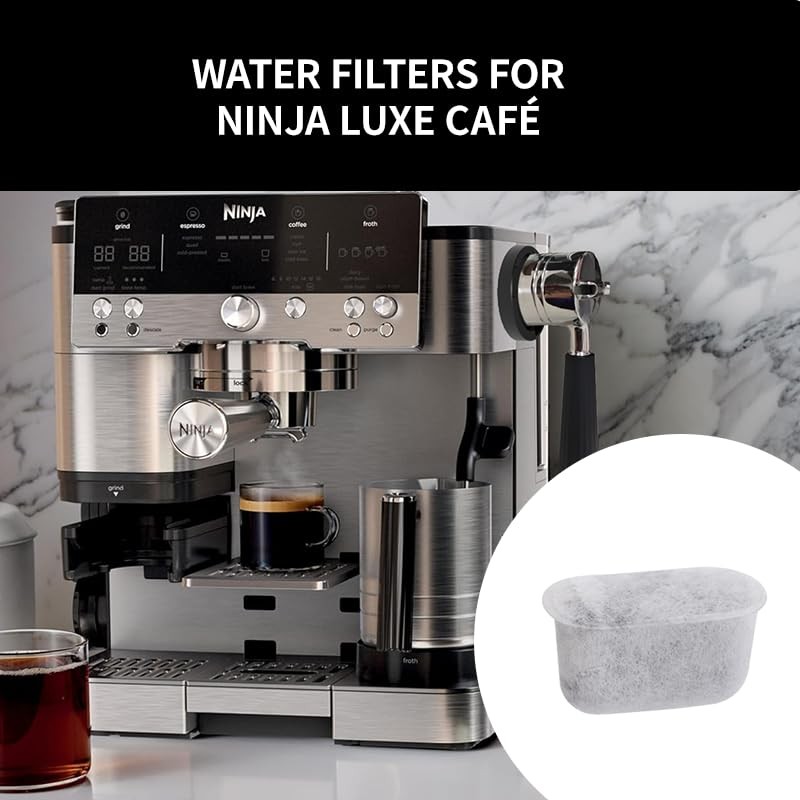PUZZLEQ 10 Pack Water Filter Inserts for Ninja Luxe Café