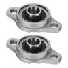 sourcing map 2pcs KFL001 Pillow Block Bearings 8mm Bore Bearing