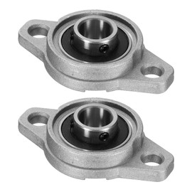 sourcing map 2pcs KFL001 Pillow Block Bearings 8mm Bore Bearing Units Zinc Alloy, P6(ABEC3)