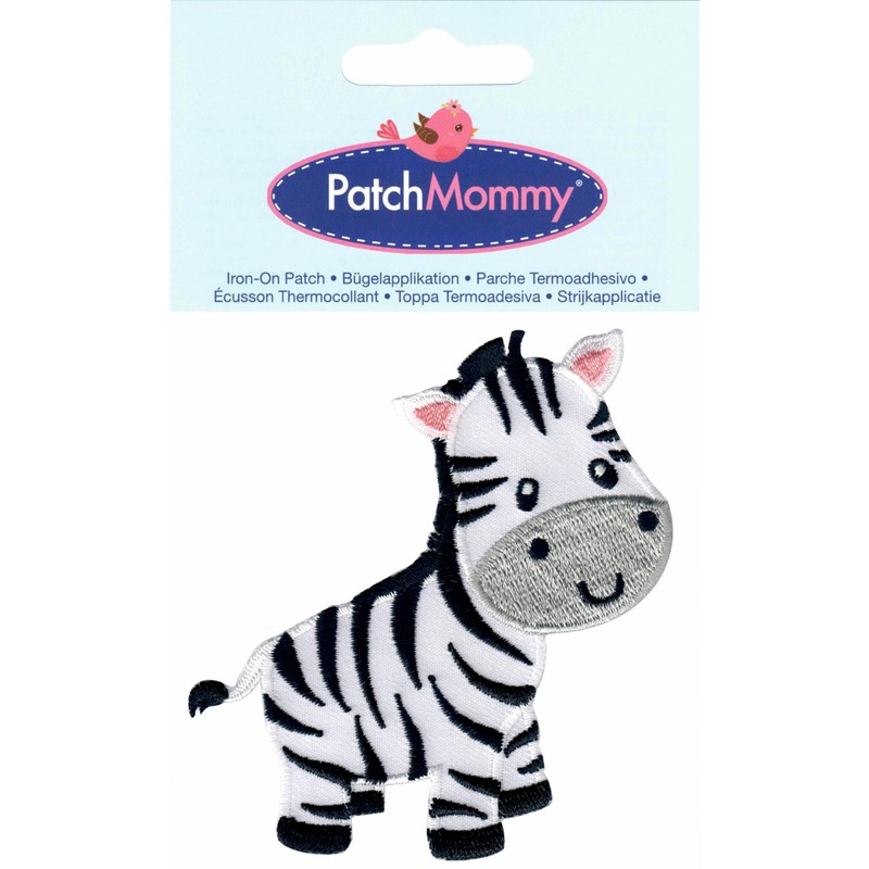PatchMommy Zebra Iron On Patch - Appliques for Kids Children