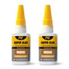Wood Super Glue Liquid, Clear Instant Cyanoacrylate Adhesive for Wood