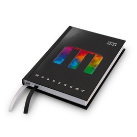 Pigna Diary Agenda Monochrome Mood 2022/2023 Matt Black