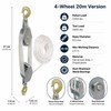 Manual Rope Pulley Hoist for Equipment Lifting – 270° Rotating