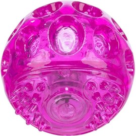 TRIXIE dog blink ball, pink, ø 6 cm, 33642, activation by impact, 50 hours light duration