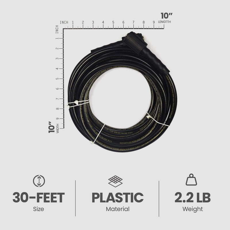 Briggs & Stratton 6188 Replacement Hose for Pressure Washers, 30-Feet
