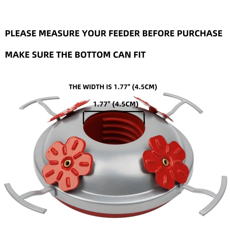 REZIPO Hummingbird Feeder Bottom Base Replacement Accessories (3)