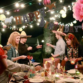 Horse Birthday Garland Banner, Felt Horse Birthday Party Decorations, Happy Birthday Banner, Horse Decorations for Birthday