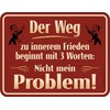 Decorative Tin Sign for the Office or Work: Nicht mein