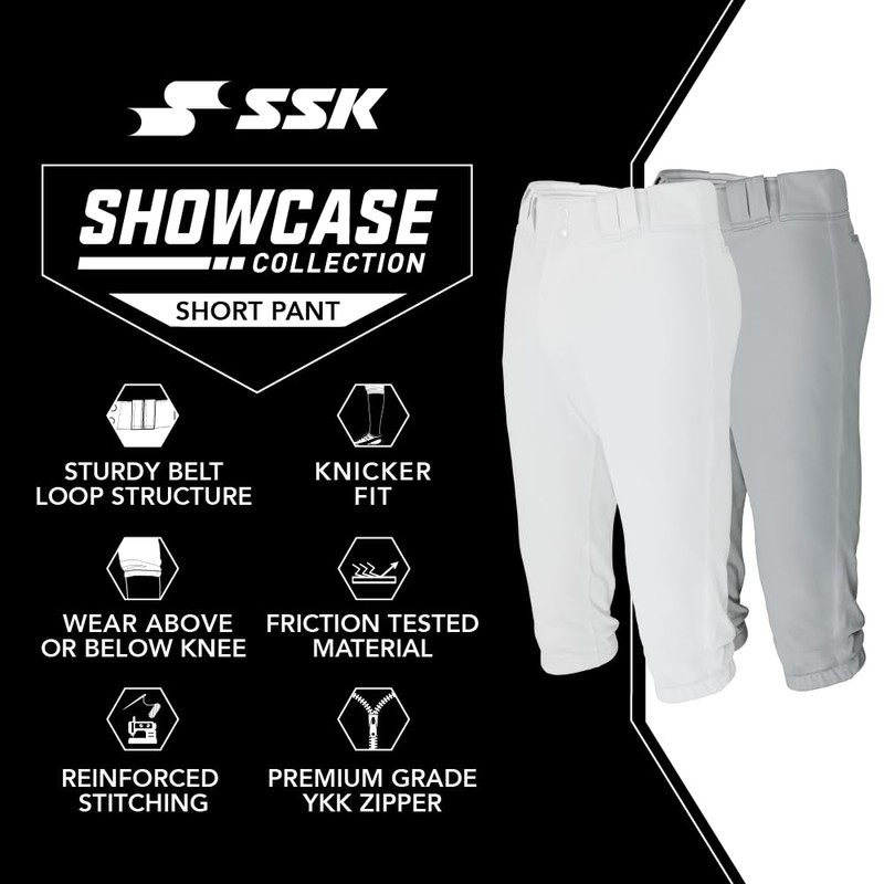 SSK Showcase Collection Adult Baseball Short Pants | Knicker Fit