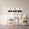 Canvbay 3 Pieces Abstract Red Flower Canvas Wall Art Still