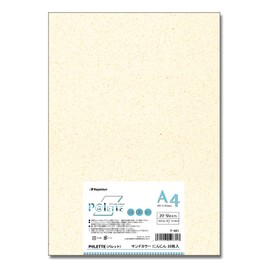 Nagatoya Shoten Copy Paper NA-631 P@LETTE A4 Sand Color Carrot 20 Sheets [0390631]