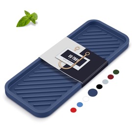 EG-SIPRO Silicone Sponge Holder, Kitchen Sink Organizer Tray, Sponge Caddy for Bathroom Counter, Dish Soap Holder, Scouring Pad Holder