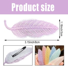 12 PCS Colorful Knitted Leaves Hair Clips Cute Fruits Hair Pins Snap Simple Barrettes Hair Accessories for Girls Toddlers Teens (Style1)