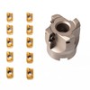 MACHALLY R8 FMB22 Face Mill and Insert Set, R8-FMB22 Arbor