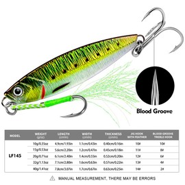 Fishing Jigs Lures Saltwater Jigs - Vertical Jigging Slow Pitch Jigging Hard Jig Fishing Spoon Bass Fishing Lures - Blade Baits with Assist Hook Paillette Artificial Fishing Lure 5pcs/lot(1.41oz/40g)