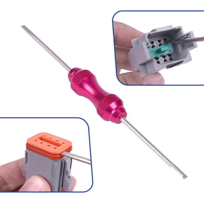 Deutsch Closed Barrel Crimper, Solid Barrel Contact & Circular Connector