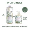 ROMIIE ZOI Foaming Hand Soap Gift Set, 1000ml Refill+500ml Foaming