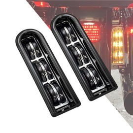 HDBUBALUS Saddlebag Accent LED Insert Saddlebag Filler Support Tail Brake Light Fits for Harley Touring Electra Glide Road King Road Glide CVO FLHR 2014-2020 Black