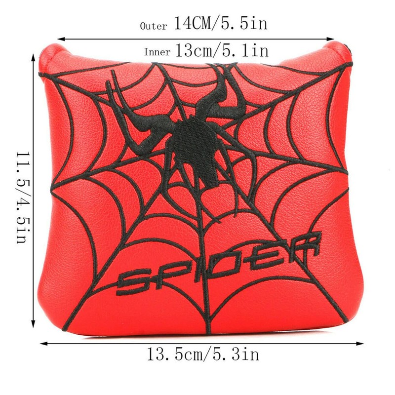 Mykepoda Golf New Spider Embroidery Magnet Golf Square Mallet Club