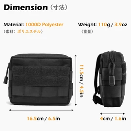 TRIWONDER Tactical Waist Bags, Military Belt Bag, Multifunctional Emergency Bag, Bag for Outdoor Hiking, Trekking (Green)