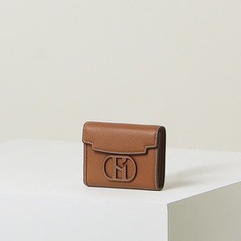 Hazzys (대구신세계)HAZZYS ACC 브라운 로고배색 소가죽 반지갑  HIWA2F529W2 (DAEGU SHINSEGAE) HAZZYS ACC Brown Logo Contrast Cowhide Wallet HIWA2F529W2
