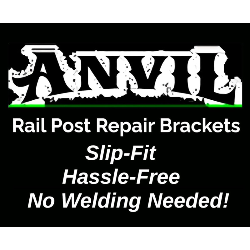 ANVIL Rail Banister Repair mounting Base- No Welding Needed Repairs