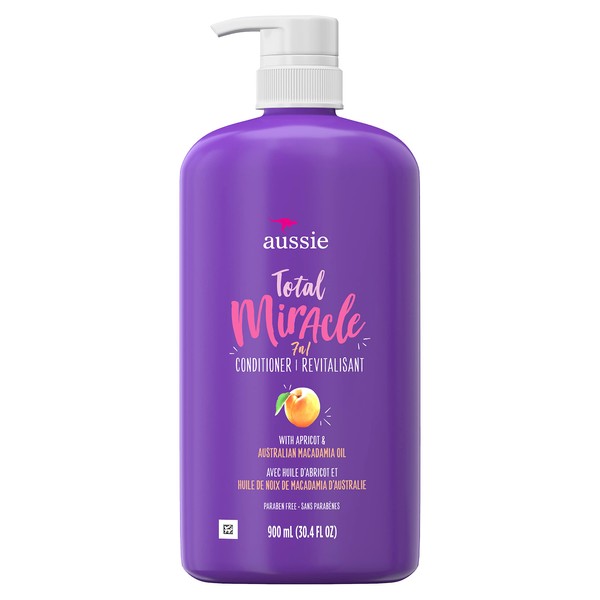 For Damage – Aussie Paraben-Free Total Miracle Conditioner w/ Apricot, 30.4 fl oz/bottle ( 4 Count )