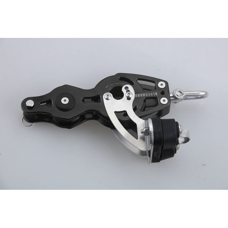 Blue Shark: 57mm Single Fiddle Becket Adjustable Aluminum Cam Block