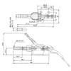 Toggle Latch Clamp, Quick Release Horizontal Clamps for Woodworking Jigs