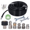 Leapiture 5800PSI 1/4 Inch High Pressure Sewer Jet Hose 100ft