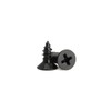 #4 x 1/4" Short Screws Cabinet Screws Phillips Small, Black