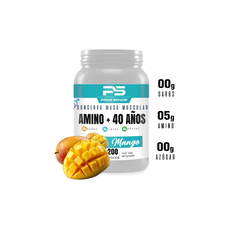 Aminoácidos Bcaas Glutamina Prime Senior 1kg Varios Sabores