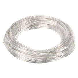 YOKIVE PVC Covered Wire, 18AWG Electrical Cord with 2 Cores, for DIY Lighting Projects, Great for Home, Party, Daily Use (Clear, 32.8ft)