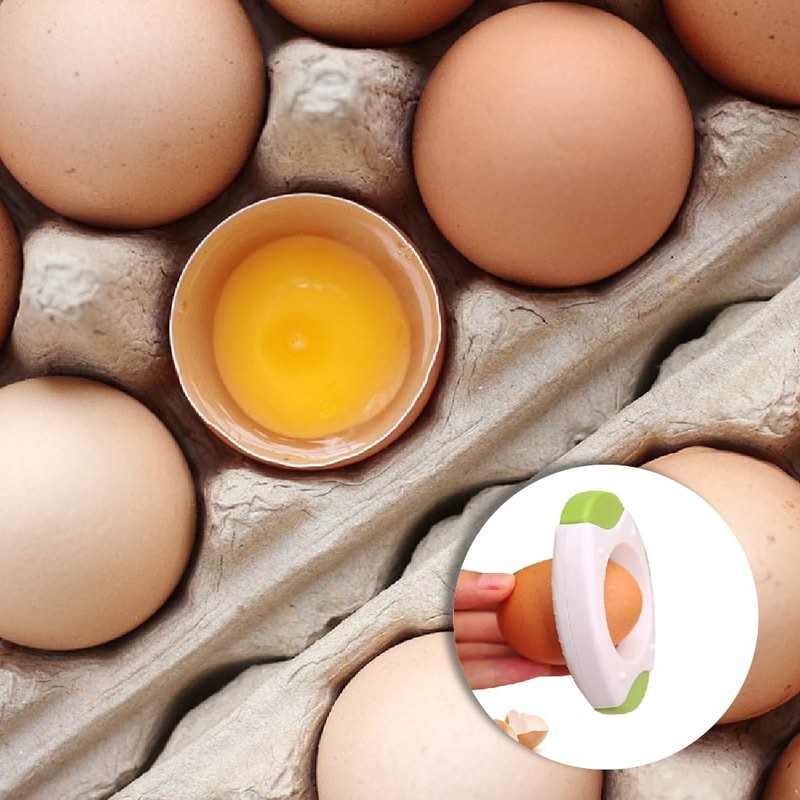 FKWKUW Pack of 3 Egg Cutter, Egg Lid Cutter, Egg