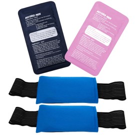 4pcs Set Ice Packs for Injuries Reusable,Gel Hot & Cold Ice Packs,Joint Pain, Muscle Pain, Ice Packs with Adjustable Straps, Treat Arms, Shoulders, Knees, Legs Back and More