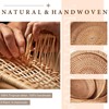 Rattan Bread Basket for Serving, Hand Woven Fruit Basket, Natural