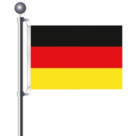 Germany Flag 3x5 Ft Large Flag of German with 2 Brass Grommets Germany National Flag Party Festival Procession Celebration Sport Activities Garden Home Remembrance Day Decoration 90 X 150cm