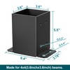 SPACEEUP 4x4 Post Base 2 Pcs, Inner Size 3.6"x3.6" Deck