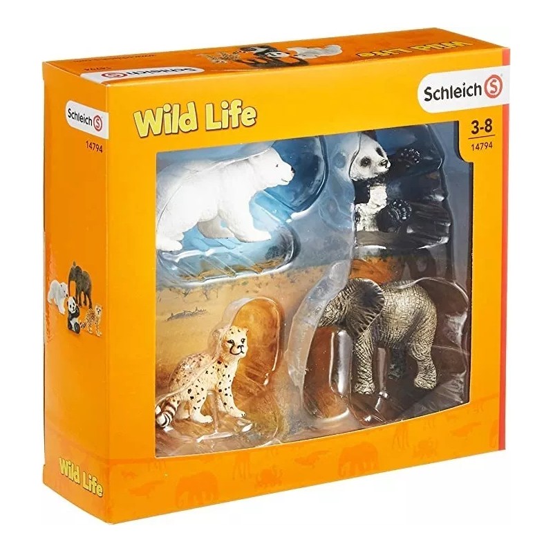 Kit De Figuras Schleich Wild Life 4 Animales