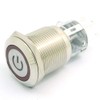 DollaTek 19mm 12V Momentary Switch Push Button Switch Power Symbol