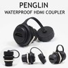 PENGLIN 2PCS Waterproof HDMI Panel Mount Coupler, IP67 HDMI Panel
