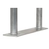 35" (H) x 13" (W) Aluminum Handrail w/Flate Base Plate