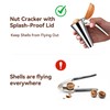 Nut Cracker, Heavy Duty Nutcracker with Splash-Proof Lid, Walnut Cracker